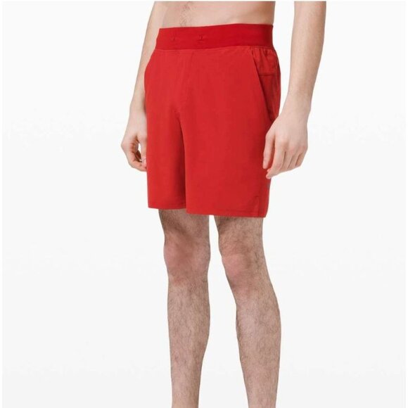 Lululemon T.H.E. Short Linerless 7" Sports Red Size L - Picture 1 of 4